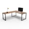 We'Re It Connect It L-Shaped Desk, 77 in D X 30 in H, 60 in W X Thermally Fused Laminate DI60304824L1BBF-BLK-WAL - alternate 8